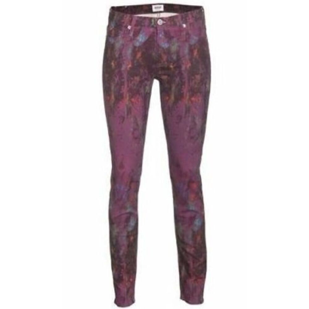 Hudson nico zen print purple paint splatter jeans 28